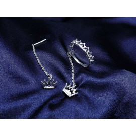 Гарнитур Серебряное Кольцо 15475 / Серебряные Серьги 25475