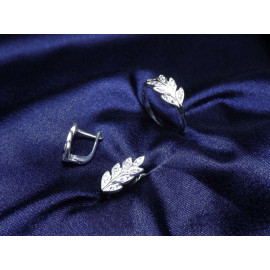 Гарнитур Серебряное Кольцо 15481 / Серебряные Серьги 25481