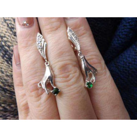 Серебряные Серьги 20116